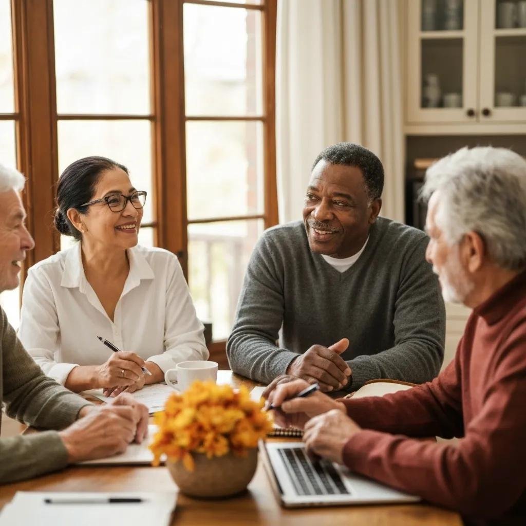 Insurance professionals discussing coverage options for 2026