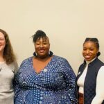 Alabama A&M student Aniah Cosby receiving a scholarship award