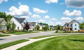 Residential homes representing U.S. housing market trends
