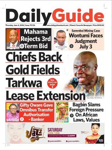 Newspaper Headlines Of Thursday, June 4, 2026