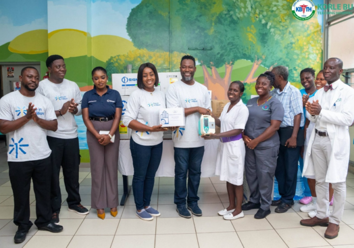 Adjetey Anang donates medical equipment to Korle Bu Paediatric Surgery Unit