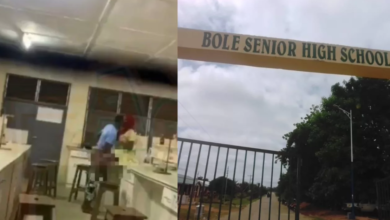 Details of Bole SHS teacher in viral video surfaces online