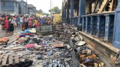Check out the state of Accra Central Police Barracks after fire incident [Photos]