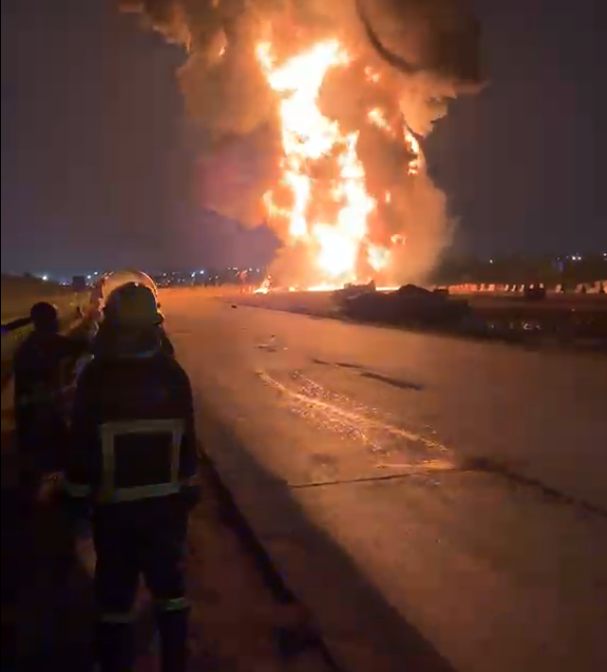 Driver burnt to death in tipper truck accident on Accra-Tema motorway