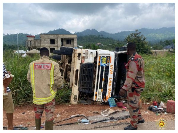 GNFS rescues two, averts explosion in gas tanker crash