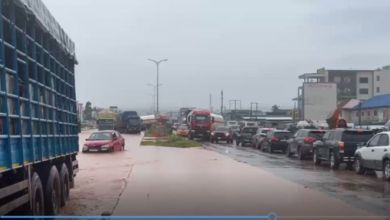 Heavy rains trigger flooding, gridlock on Weija SCC–Atala stretch of Accra–Takoradi Highway