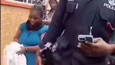 Lady arrested for posing as a ghost to allegedly steal from late friend's room in Kumasi