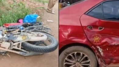 Motorcyclist run over by Metro Mass bus after collision with car