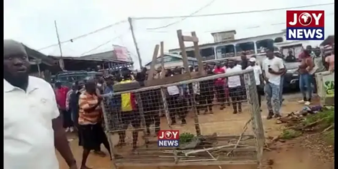 NDC Organiser explains protest at Cooperative Mining Scheme launch in Birim North [Listen]