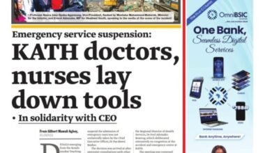 Newspaper Headlines Of Monday, June 8, 2026