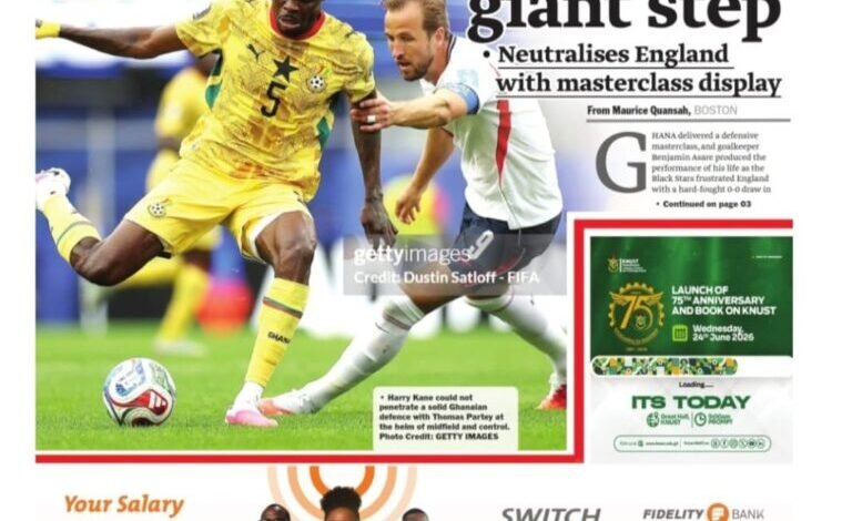Newspaper Headlines Of Wednesday, June 24, 2026