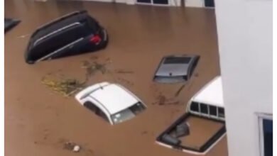 Several vehicles submerged at Tse Addo as floods wreak havoc in Accra