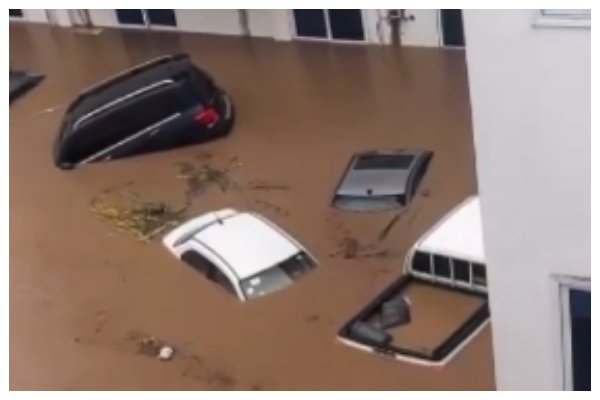 Several vehicles submerged at Tse Addo as floods wreak havoc in Accra