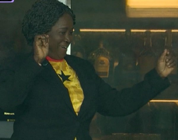 Watch: Veep Prof Jane Nana’s reaction to Black Stars' late winning goal