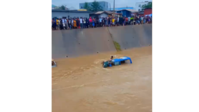 Alajo: Boy found dead in trotro swept away by floods