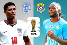 LIVE-STREAMING: England vs DR Congo (2026 World Cup)