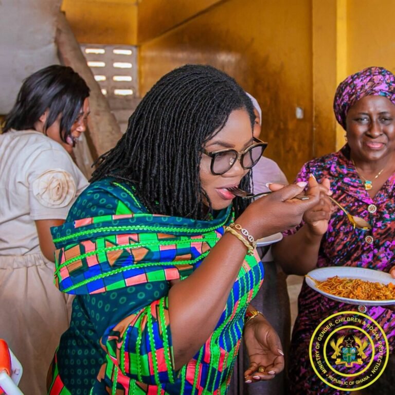 Gender Minister leads monitoring exercise to assess School Feeding Programme in Greater Accra