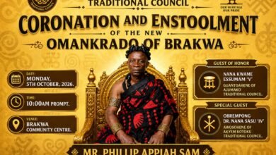 Brakwa to enstool new Omankrado; Mr. Phillip Appiah Sam to be coronated on October 5