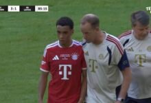 Jamal Musiala ‘OK’ after collapsing during Bayern pre-season game