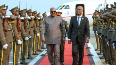 Mahama arrives in Luanda for 21st AU Extraordinary Session on conflict resolution