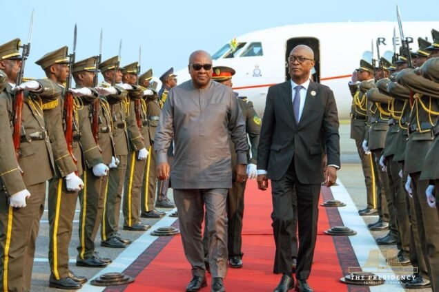 Mahama arrives in Luanda for 21st AU Extraordinary Session on conflict resolution
