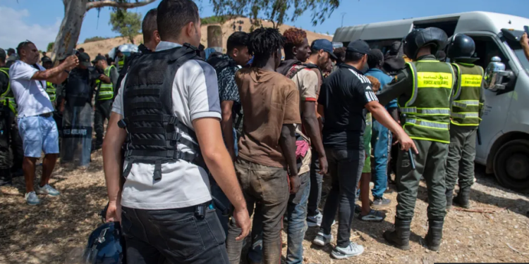 Morocco detains dozens of migrants trying to cross into Ceuta