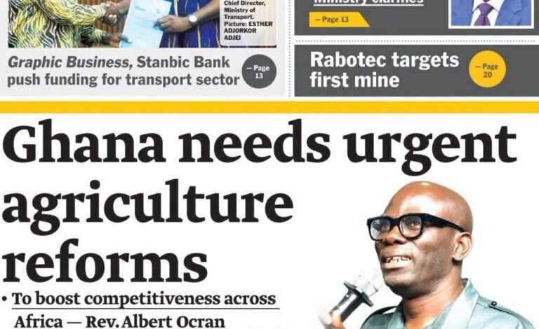 Newspaper Headlines Of Friday, August 14, 2026
