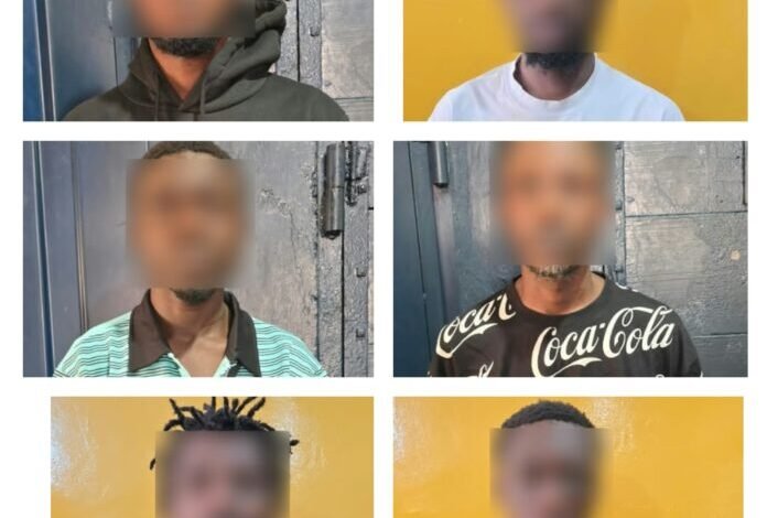Police arrest six suspected notorious armed robbers in Kumasi