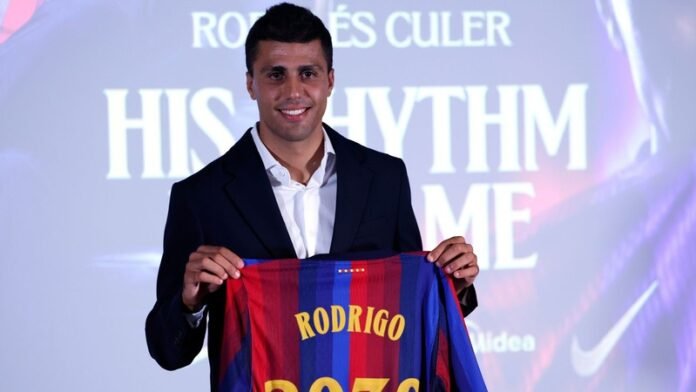 Rodri joins Barcelona from Man City in £65m deal