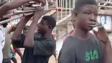 Strika Allegedly Caught Stealing Metal Scraps in Accra; Video Goes Viral