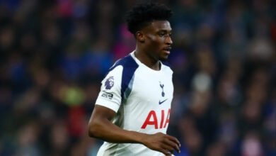Mohammed Kudus makes Tottenham return after seven-month injury lay-off